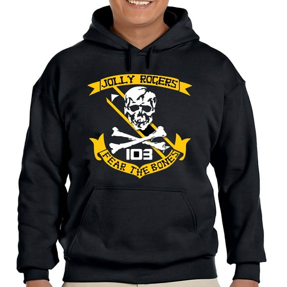 Jolly Rogers VF-103 Fear The Bones Pullover Hoodie-4XL