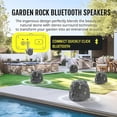 thumbnail image 3 of Solar Powered Rock Speakers Outdoor Waterproof IPX7 Rock Speaker with USB Charging for Patio Pool Party Yard Garden Outside, 3 of 9