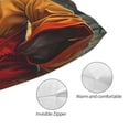 thumbnail image 5 of Salouo Moonlit Hairless Cat Monk Pattern Pillow Cases,1PC Pillow Covers with Envelope Closure Decorative Pillow Case for Bed Couch,Pillows Not Included-16"x24", 5 of 6
