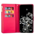 thumbnail image 5 of Galaxy Note 20 Case for Girls Women, Allytech Glitter Bling Kickstand Magnetic Clasp Credit Cards Slots Zipper Pocket Flip Cover Wallet Case for Samsung Galaxy Note 20, Rose, 5 of 10