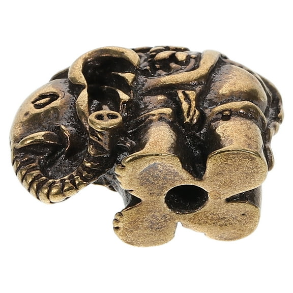 KALLORY Golden Elephant Figurine Detailed Craftsmanship Tabletop Decoration 1Pcs 0.8x0.6x0.4in