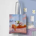 thumbnail image 3 of Bolso de hombro de lona con dibujos animados de Snoopy y Charlie Brown, bolso de compras informal de gran capacidad con animación de moda para niñas, lindo bolso de mano, 3 of 5