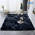 thumbnail image 1 of SUSUZI 5 x 7 ft Shaggy Area Rugs for Bedroom Living Room Modern Large Fluffy Floor Rugs Soft Carpet Rugs Home Décor, Dark Blue, 1 of 8