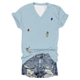 thumbnail image 4 of WEAIXIMIUNG T-Shirts Graphiques Ajustés pour Femmes T-Shirt Imprimé Pingouin Amusant, 4 of 5