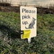thumbnail image 5 of Outdoor Poop Pick-Up Sign Pet Poop Clean-Up Reminder Sign Portrait, 5 of 5