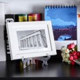 thumbnail image 4 of Boao 12 Pack 6 Inches Plastic Easel Stand Clear Display Card Plate Stands Photo Holder Picture Frame Book or Other Items Easel for Home Tables Weddings Birthdays Decoration, 4 of 6