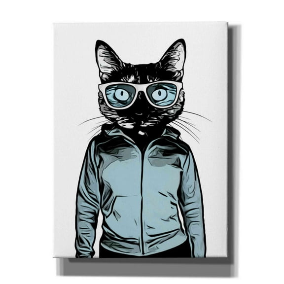 Cortesi Home 'Cool Cat' by Nicklas Gustafsson, Canvas Wall Art, 12"x16"