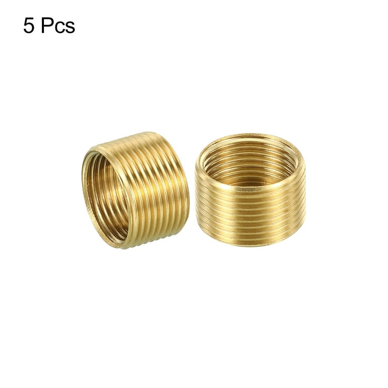 Uxcell M8 Threaded Insert Rose Joint Adapter Round Coupling Connectors ...