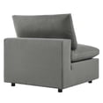 thumbnail image 5 of Modway Commix Overstuffed Outdoor Patio Armless Chair in Charcoal, 5 of 7