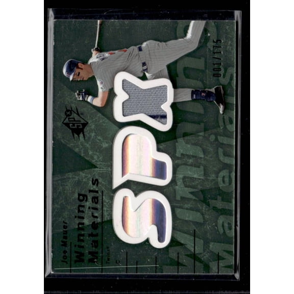 2007 Upper Deck SPX Winning Materials Joe Mauer #WM-JM /175