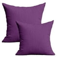 thumbnail image 1 of Pillowcase Home Textile 20" X 20" Modern Contemporary Transitional Navy Blue Striped Polyester Throw Pillowcase ( 2 Count) Home Decoration Suitable for Living Room and Bedroom, 1 of 7