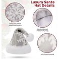 thumbnail image 2 of Christmas hat Santa hat Thick fur edge made of plush Santa hat Christmas hat for adults, 2 of 4