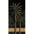 thumbnail image 2 of Mazo, Andre 18x32 Black Ornate Wood Framed with Double Matting Museum Art Print Titled - Dusk Palms II, 2 of 4
