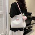 thumbnail image 2 of Large Capacity Fashion Shoulder Bag For Work And Travel With Comfortable Strap Casual Handbag Underarm Purse Office Bag Pink, 2 of 4