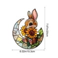 thumbnail image 3 of SIYTUAU Easter Acrylic Bunny Hanging Door Window Garden Hanging Decoration Holiday Decorations Props With Sleek Design And Clean Lines, 3 of 9