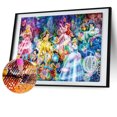 thumbnail image 1 of Cuadros Decorativos 5D bricolaje taladro redondo completo diamante pintura Disney princesa Kit decoración del hogar (sz2529) Ehuebsd embutido en tela, 1 of 8