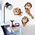 thumbnail image 2 of Mistaha Autocollant Mural Imperméable 3D Chat Mignon pour Toilette - Style 2 XH2002, 2 of 7