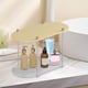 thumbnail image 2 of Estante de almacenamiento para baño de 2 niveles, organizador de maquillaje, estante de ducha, mostrador de escritorio Beige Claro, 2 of 5