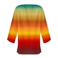 thumbnail image 4 of Lightweight Cardigans for Women Trendy Gradient Color Open Front Casual Summer Fall Long Sleeve Outwear Sun-protection (S, Multicolor), 4 of 5