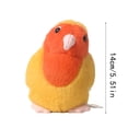 thumbnail image 3 of Plush Parrot Stuffed Animal Toy Ornament, 1 Piece Yellow Parrot Plushie For Collection Decoration Home Office, 3 of 6
