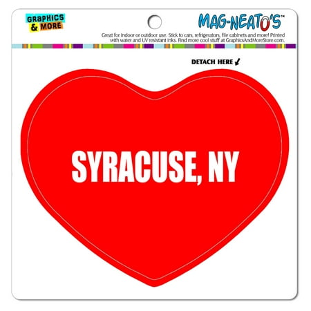 I Love Heart - City State - Syracuse NY - MAG-NEATO'S(TM) Vinyl Magnet