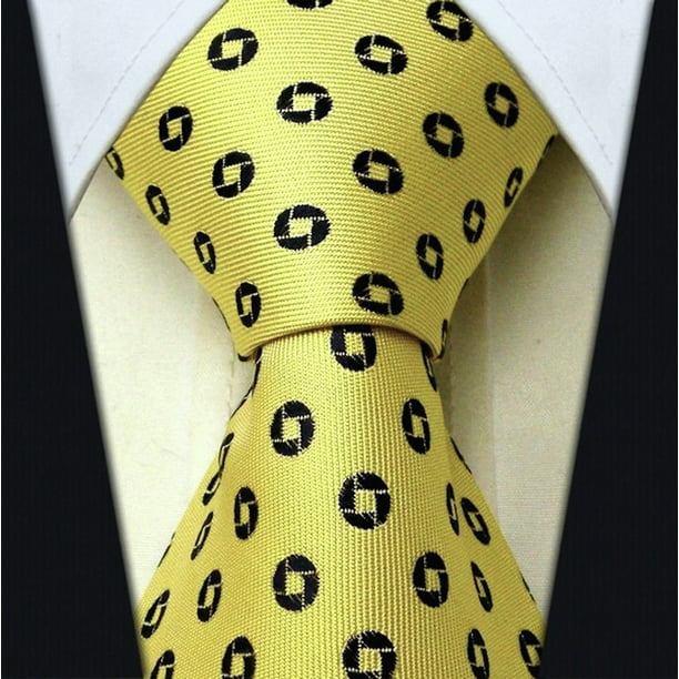 Men's Yellow for Men | Classic Geometric Yellow Necktie | Corbatas Para Hombre Elegantes | Scott Allan Ties Yellow - Walmart.com