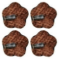 thumbnail image 1 of Borla de algodón para desmaquillar el rostro, de fibra de algodón con forma de estrella de cinco puntas, suave y agradable para la piel, 4 unidades, 1 of 5