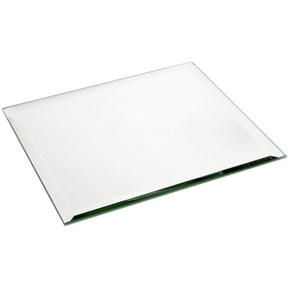 Plymor 14" Square, 5mm Thick Beveled Glass Mirror, Pack of 4