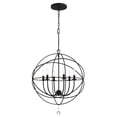 thumbnail image 7 of 9228-BK Crystorama Lighting Solaris - 6 Light Chandelier-35.5 Inches Tall and 28.5 Inches Wide     -Traditional Installation, 7 of 7