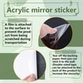 thumbnail image 3 of 1 Bag 2Pcs Mirror Wall Stickers Square Self Adhesive Acrylic Mirror Sheets with 30Pcs Flat Round Acrylic Double-sided Circles Bees Pattern Sticker: 300x300x1mm, 3 of 7