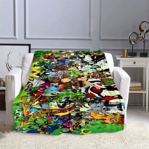 Ben10 Blanket Ultra-Soft Throw Blanket Flannel Blankets for Bedding Blanket 50*60IN
