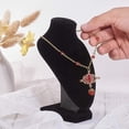 thumbnail image 2 of 3d Velvet Leather Necklace Display Pendant Chain Bust Bracket Jewelry Model Stand, 2 of 4
