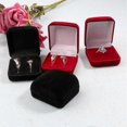 thumbnail image 2 of Small Velvet Jewelry Box for Rings, Pendants, and Brooches - Portable Storage Case for Gifts and Special Occasions, 2 of 5