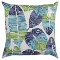 thumbnail image 1 of HomeRoots 403545 Bleu Tropical Feuilles Intérieur et Extérieur Jeter Oreiller, 1 of 1