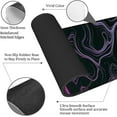 thumbnail image 3 of XXL Extended Purple Contour Lines Gaming Mouse Pad Large Minimalism Topographic Map Desk Pads Stitched Edges Laptop Mouse Mat Black Office Keyboard Mousepad(Size:31.5x11.8in), 3 of 6