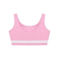 thumbnail image 5 of Sinleey Kids Girls Athletic Sports Vest Top Soft Crop Cami Sleeveless Shirt Bra Tops Gymnastics Pink 16, 5 of 6