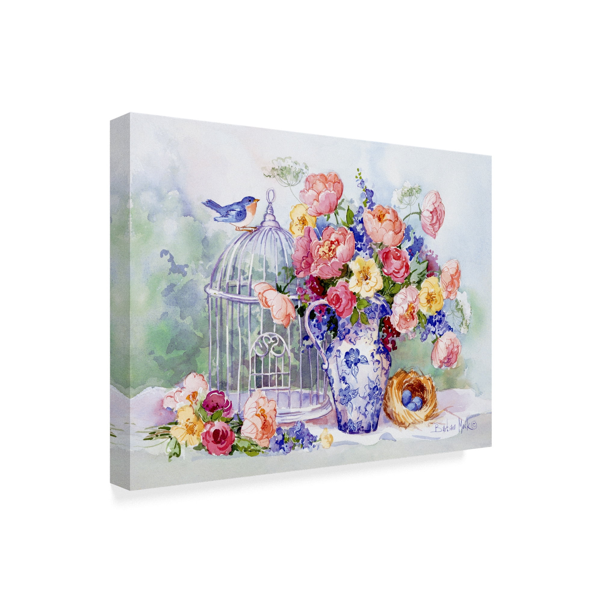 Trademark Fine Art 'Blue Bird Sonata' Canvas Art by Barbara Mock