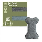 E-Cloth Pet Bowl Scrubber - Bone-Shaped Scrubber Keeps Pet Bowl Cleaning Separate From People Bowl Cleaning - Just Add Water