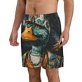 thumbnail image 2 of Salouo Hip-Hop Duck Pattern Swim Trunks for Men,Men's Hawaiian Bathing Suit Swimsuits Quick Dry Swimming Board Shorts Beach Shorts with Pockets-XX-Large, 2 of 6