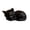 Black, variant on KGJQ Geometric Sleeping Cat Figurine, 3D Printed Minimalist Cat Statue, Abstract Animal Sculpture for Desk Shelf Home Office Decor