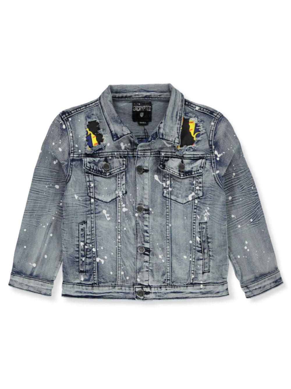 Encrypted Boys' Paint Splatter Denim 
