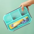 thumbnail image 4 of 1300ml Blue 4-Compartment Plastic Bentobox: Microwave-Safe, Portable Lunch Container for Students & Office Workers – Durable, Food-Fresh Preservation Design, Ideal for Daily Use & Gifting,, 4 of 6