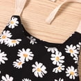 thumbnail image 5 of Newborn Infant Baby Girls Strap Sleeveless Romper Floral Sun Print Bodysuit Bubble One Piece Outfits Summer Clothes, 5 of 7