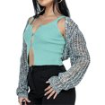 thumbnail image 2 of Blotona Women Long Sleeve Shrugs Cropped Open Front Bolero Shrug Crop Top Cardigan Sun Protection Shawl Arm Sleeve for Exercise Sport Gym, 2 of 6