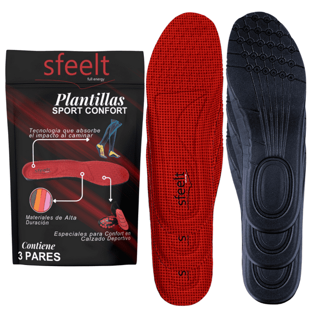 SFEELT – 3 Pares SPORT • Plantillas Antifatiga de Máximo Rendimiento
