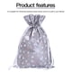 thumbnail image 5 of Injueey Bolsa de dulces de Navidad con cordón para galletas, aperitivos, bolsa de embalaje, regalo de fiesta impreso de Navidad, decoraciones Kits de decoración para fiestas Plata mediana, 5 of 6