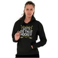 thumbnail image 3 of Let's Do That Hockey Sports Unisex Plus Fleece Graphic Hoodie Brisco Brands 2X, 3 of 5