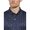 thumbnail image 4 of Ben Hogan Men's and Big Men's Sailboat Print Golf Polo Shirt, up to Size 5X, 4 of 4