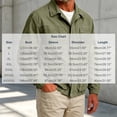 thumbnail image 2 of MexChoioe Mens Lapel Collar Cargo Jacket Full Zip Multi Pockets Lightweight Fall Casual Outerwear for Mens, 2 of 7