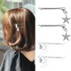 thumbnail image 2 of Metal One-Word Hair Clip Hair Barrettes Clip Star Pendant Hip Hop Y2K Hair Clip Star Hair Accessory for Women Girls, 2 of 4